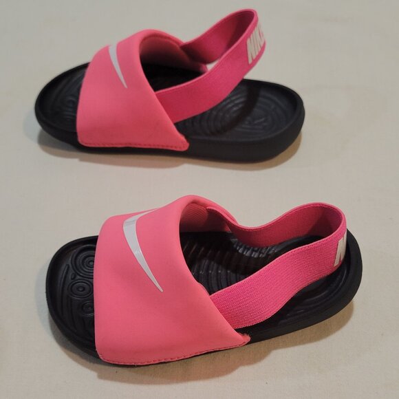 Toddlers Size 5 Pink Nike Kawa Slide Sandals - Picture 2 of 5